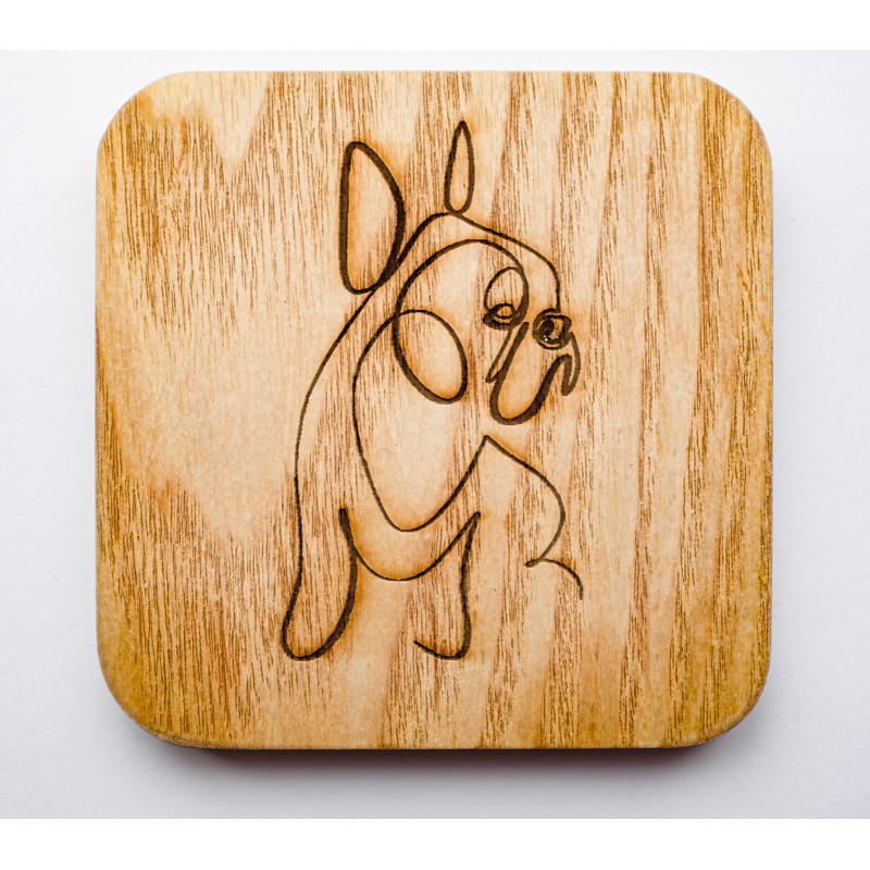 Frenchie line art Frenchie line art